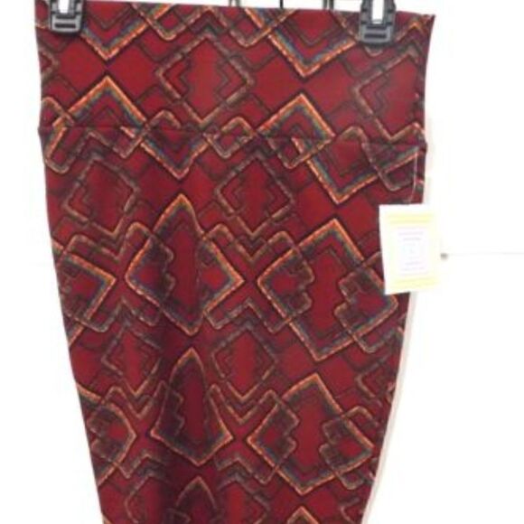 Lularoe XS NWT/Brand New Red Multicolor Cassie - Picture 1 of 3
